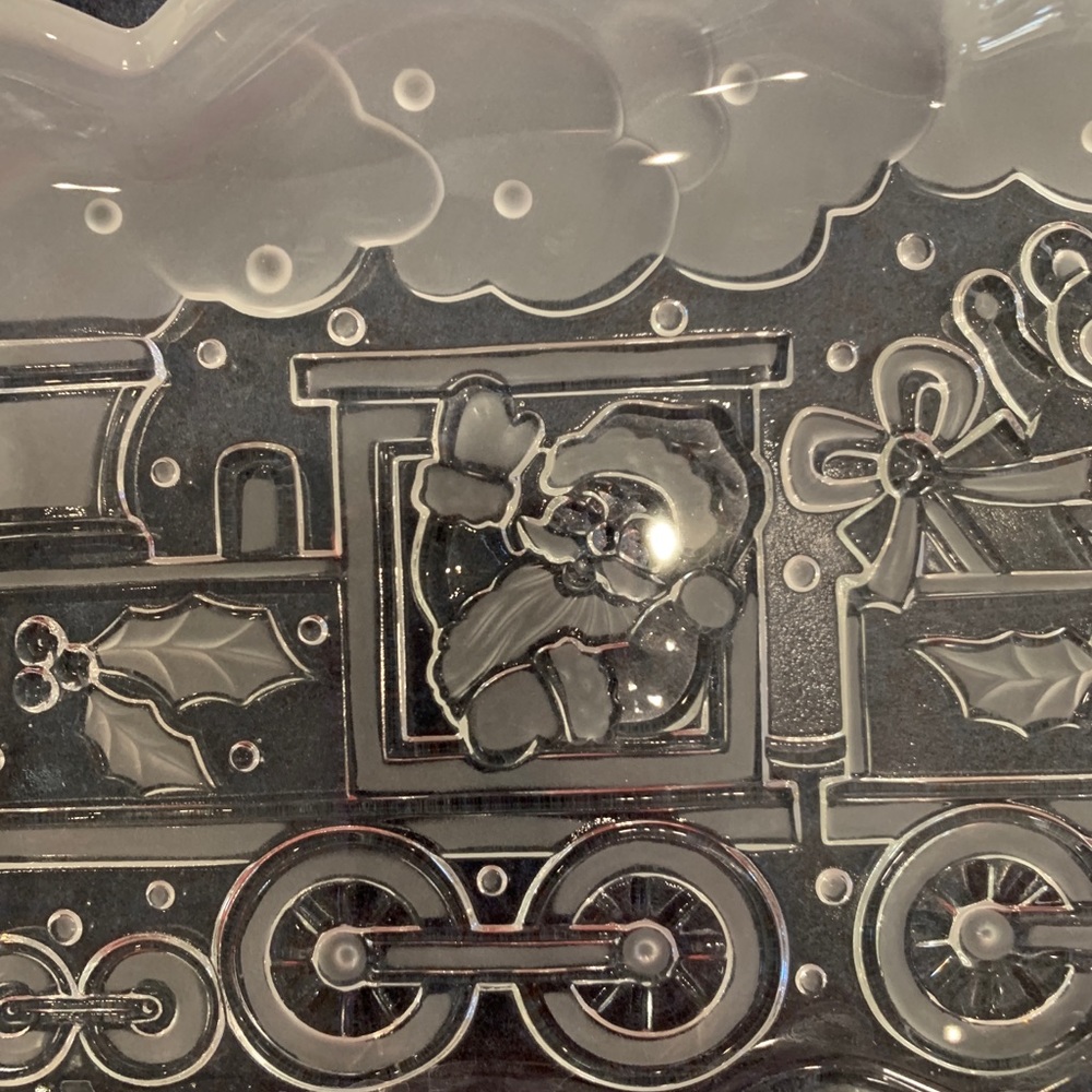 NEW!Gorham North Pole 13 1/2" Train Serving Dish - Picture 4 of 5